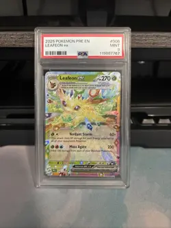 Pokemon TCG Leafeon EX Double Rare Holo Card 006/131 Prismatic Evolutions PSA 9 - Image 1