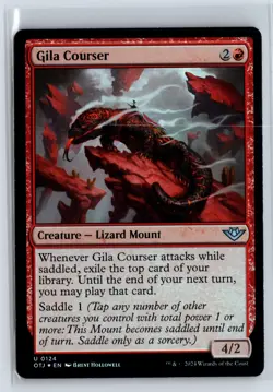 FOIL Gila Courser Outlaws of Thunder Junction - MTG Magic the Gathering Card - Image 1