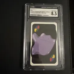 Cgc 8.5 Ditto UNO WILD Chinese Back Pokemon Trading Card Game 2020 - Image 1
