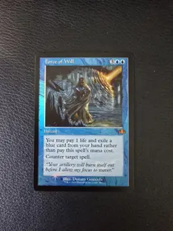 Force of Will (Retro Frame) Dominaria Remastered Foil MTG NM Magic Card - Image 1