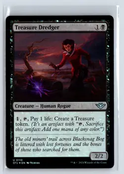 FOIL Treasure Dredger Outlaws of Thunder Junction - MTG Magic the Gathering Card - Image 1
