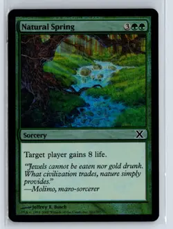 FOIL Natural Spring Tenth Edition - MTG Magic the Gathering Card - Image 1