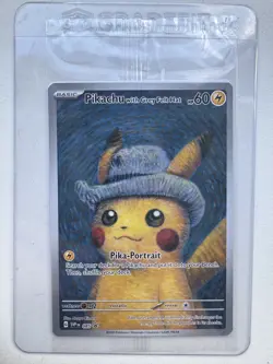 Pokemon x Van Gogh: Pikachu with Grey Felt Hat SVP 085 Promo Card - Sealed - Image 1