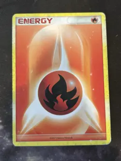Card Pokemon Nintendo Fire Energy 2007 Unnumbered HP - Image 1