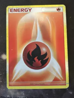 Card Pokemon Nintendo Fire Energy 2007 Unnumbered HP - Image 1
