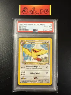 PSA 10 Pidgeot Southern Islands Promo 2/18 Pokemon Card - Image 1