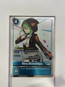*PR BT22-085 Rina Shinomiya Digimon Card Game TCG - Image 1