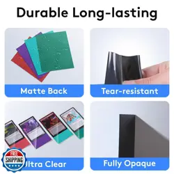 1000 PCS MTG Card Sleeves, 10 Colors Matte Card Sleeves Magic The Gathering, - Image 5