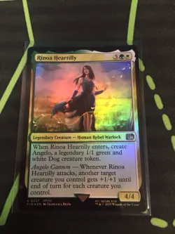 MTG Magic The Gathering Rinoa Heartly Foil FIN Warlock Final Fantasy Commander - Image 1