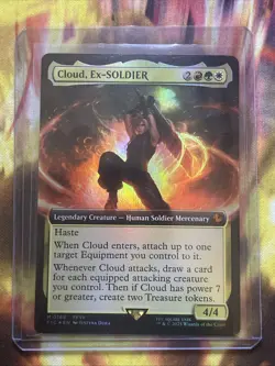 Cloud, Ex-SOLDIER Extended Art Foil - FIC 0168 NM - MTG Magic - Image 1