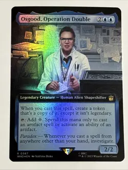 MTG Doctor Who Osgood, Operation Double Extended Art Foil 0367 NM Rare - Image 1