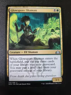 Glowspore Shaman 173/259 - 2018 MTG Magic The Gathering Guilds Of Ravnica - Image 1