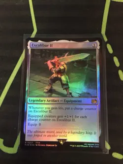 MTG Magic The Gathering Excalibur II Foil FIN Rare Artifact Final Fantasy - Image 1
