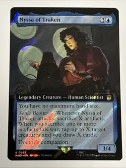 MTG Doctor Who Nyssa of Traken Extended Art Surge Foil 0957 NM Rare - Image 1