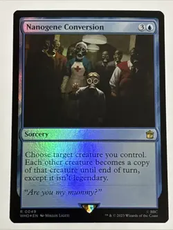 MTG Universes Beyond: Doctor Who Nanogene Conversion Foil 0049 NM Rare - Image 1