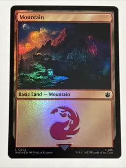 MTG Universes Beyond: Doctor Who Mountain Foil 0203 NM - Image 1