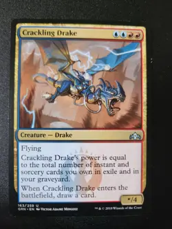 Crackling Drake 163/259 - 2018 MTG Magic The Gathering - Image 1
