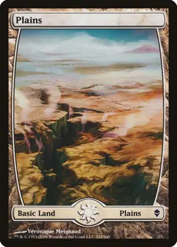Lot of 20x Plains #232 - ZEN Zendikar Full Art Land MTG Magic LP/PL - Image 1