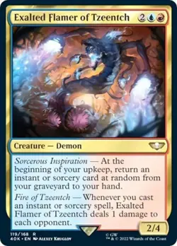 MTG English Exalted Flamer of Tzeentch (Surge Foil) NM Foil - Image 1