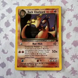 Dark Charizard 4/82 Unlimited Team Rocket Holo Rare WOTC Pokemon TCG Card - LP - Image 1