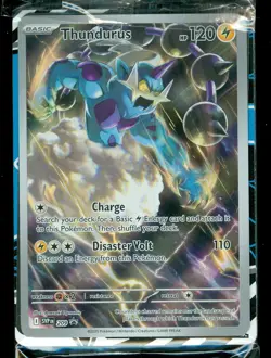 Pokemon THUNDURUS SVP 209 - Black Bolt - ILLUSTRATION RARE PROMO - Sealed - Image 1