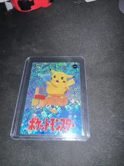 Pokemon Pocket Monsters Vending Prism Holo Vintage Sticker #199 PIKACHU rare - Image 2