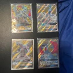 Lot Of 4 Rare Gold Pokemon Tcg Cards All HP-Damaged great binder copies - Image 1