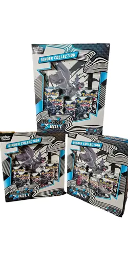 Lot of 3 - Pokemon Black Bolt Binder Collection Sealed - Image 1