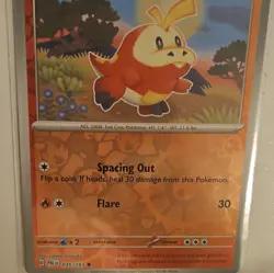 Reverse Holo Fuecoco 035/193 Common Paldea Evolved Pokemon TCG - Image 3