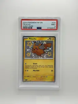 PSA 9 MINT PIKACHU SHINY RARE #131/091 - 2024 POKEMON SV PALDEAN FATES - Image 1