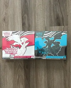 Pokemon Black Bolt & White Flare Elite Trainer Box ETB Set of 2 (1 Each) - Image 1