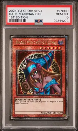 Dark Magician Girl PSA 10 - MP24-EN009 - Quarter Century Secret Rare - Yugioh - Image 1