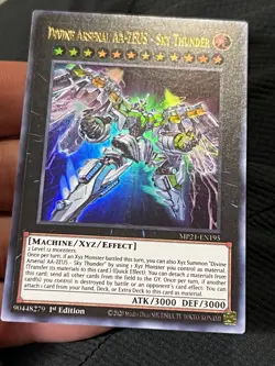 Yugioh Divine Arsenal AA-ZEUS-Sky Thunder MP21-EN195 Ultra Rare 1st Ed LP - Image 3