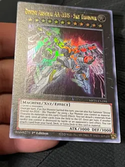 Yugioh Divine Arsenal AA-ZEUS-Sky Thunder MP21-EN195 Ultra Rare 1st Ed LP - Image 4