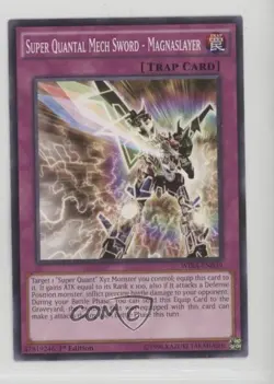 Super Quantal Mech Sword - Magnaslayer 1st Ed. YuGiOh Wing Raiders 10ip - Image 1