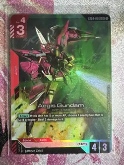 Aegis Gundam Foil - ST04-006 NM - Gundam TCG Card Game - Image 1