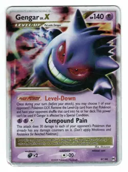Pokemon TCG Gengar LV.X Arceus Holo Card 97/99 Rare Holo LV.X Rare - Image 1