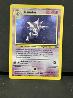 Haunter 6/62 Fossil LP/Lightly Played Pokemon Card 1999 Holo Rare * - Image 1