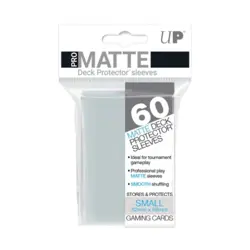Ultra Pro Small Card S Pro-Matte Non-Glare Card Sleeves - Clear, Undersiz New - Image 1