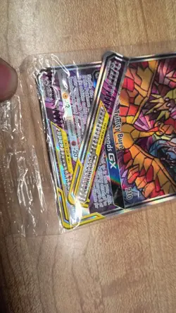 Moltres Zapdos & Articuno GX SM210 MISCUT ERROR AND Double Crimp And Extra Card - Image 2