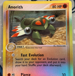 Anorith 27/100 Reverse Holo EX Sandstorm Pokemon Card Vintage 2003 NM - Image 2