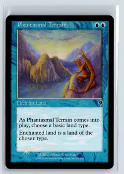 FOIL Phantasmal Terrain Invasion Common - MTG Magic the Gathering Card - Image 1