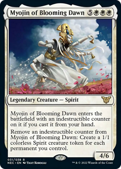 Myojin of Blooming Dawn FOIL Kamigawa: Neon Dynasty Commander PLD CARD ABUGames - Image 1