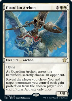 Guardian Archon Strixhaven Commander PLD White Rare MAGIC MTG CARD ABUGames - Image 1