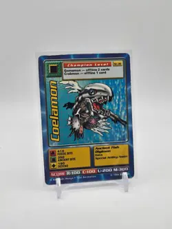 Digimon CCG Battle Card Coelamon St-36 Starter Deck Champion Bandai 1999 ** - Image 1