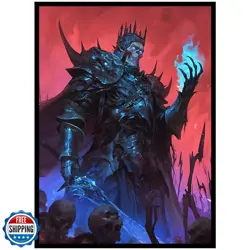 100 Pack TCG/MTG Card Sleeves, Matte Art Card Sleeves, Matte Back and Gloss F - Image 1