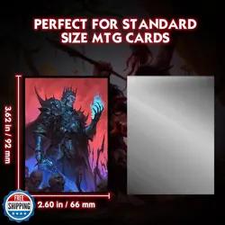 100 Pack TCG/MTG Card Sleeves, Matte Art Card Sleeves, Matte Back and Gloss F - Image 2