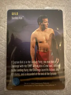 Star Trek The Card Game Shirtless Kirk Near-Mint/NM Promo - Image 1