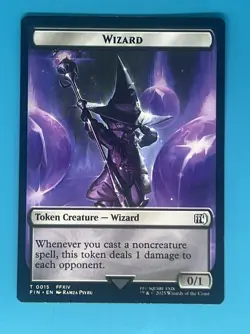 Mtg Bird (0017) Wizard (0015) Double-Sided Token Final Fantasy Regular - Image 2