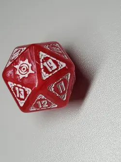 MTG Magic The Gathering LCI Lost Caverns Ixalan Bundle D20 Oversized Dice Red - Image 1